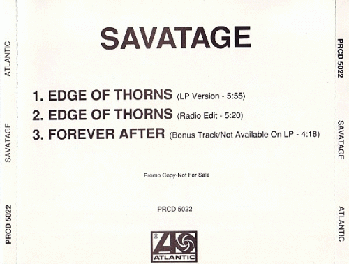 Savatage : Edge of Thorns (Single)